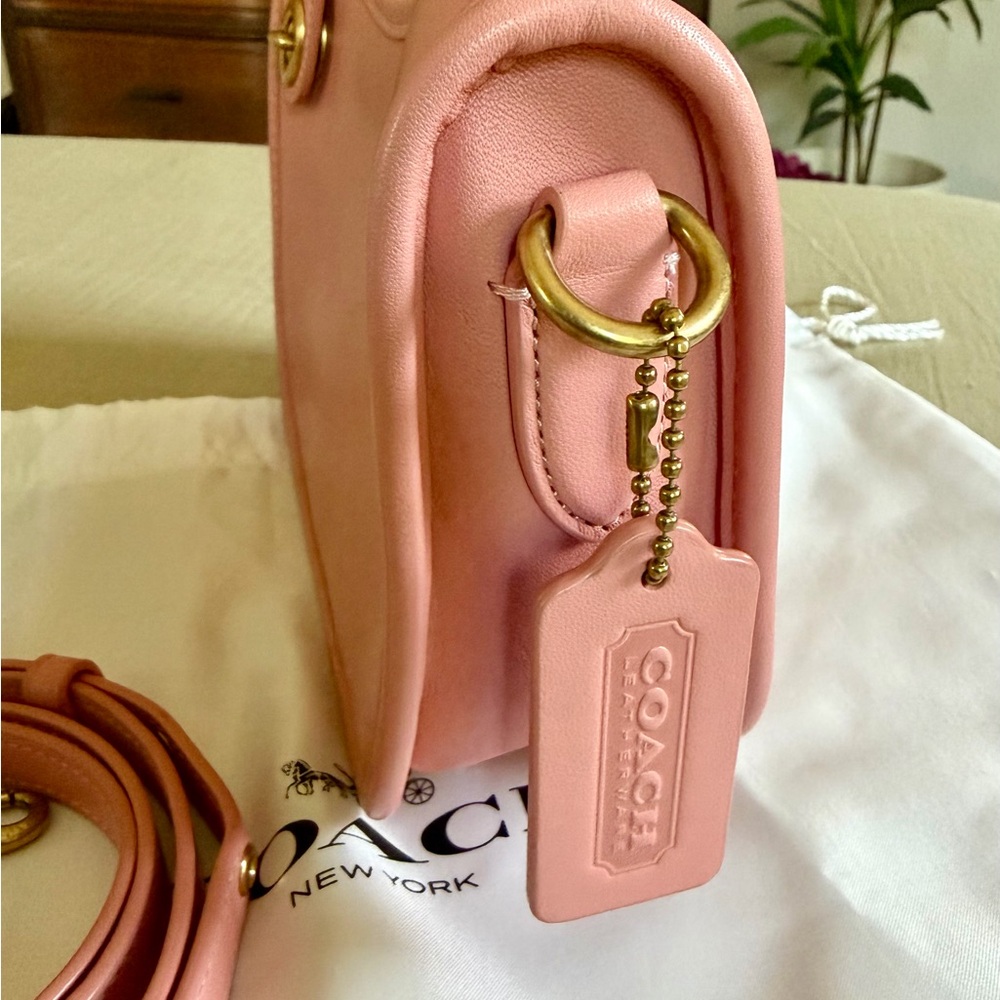 SOLD — Coach Swinger Leather Shoulder Bag in Candy Pink - Picture 8 of 10
